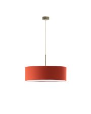 Regulowana lampa wisząca z abażurem SINTRA fi - 60 cm - kolor rdzawy