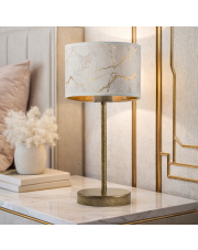 Lampka nocna do sypialni glamour NICEA MARMUR