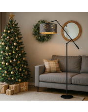 Lampa podłogowa z regulowanym ramieniem do czytania LIBERIA MARMUR