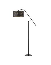 Metalowa lampa podłogowa z regulowanym ramieniem LIBERIA MARMUR