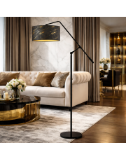 Lampa podłogowa z regulowanym ramieniem do czytania LIBERIA MARMUR