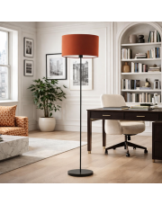 Czarna lampa podłogowa do czytania WERONA