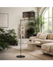 Ruchoma lampa podłogowa CANCUN MARMUR z abażurem o ciekawej strukturze marmuru