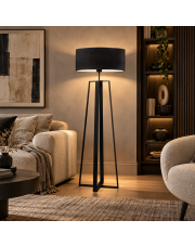 Lampa podłogowa do salonu w stylu glamour MOSS VELUR