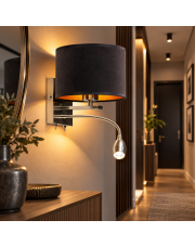 Kinkiet z regulowanym reflektorem LED SENEGAL VELUR