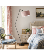 Lampa stojąca regulowana do czytania BARI VELUR lampa podłogowa do salonu