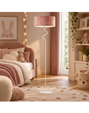 Dekoracyjna lampa stojąca do salonu MORONI VELUR