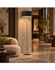 Oryginalna lampa podłogowa LED w stylu glamour TESALLIA VELUR