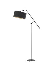 Regulowana lampa stojąca do czytania LIBERIA VELUR w stylu glamour