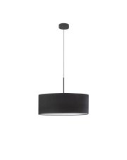 Czarna welurowa lampa wisząca do jadalni SINTRA VELUR fi - 50 cm kolor czarny