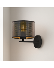 Czarny kinkiet do sypialni MEDELIN AŻUR