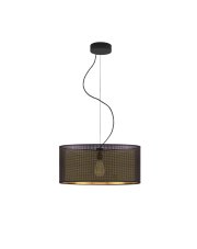 Lampa wisząca do kuchni HAJFA AŻUR fi - 40 cm - kolor czarny