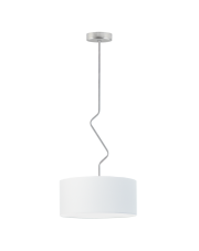 Biała lampa wisząca z abażurem LOZANNA fi - 40 cm 