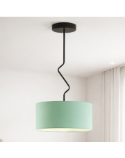 Dziecięca lampa sufitowa z miętowym kloszem LOZANNA fi - 40 cm 