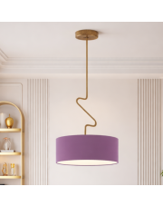 Fioletowa lampa sufitowa LOZANNA fi - 40 cm 