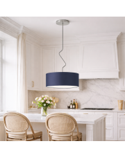 Granatowa lampa sufitowa do kuchni LOZANNA fi - 40 cm 