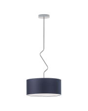Granatowa lampa sufitowa w minimalistycznym stylu LOZANNA fi - 40 cm 