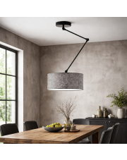 Designerska lampa sufitowa na ruchomym ramieniu NEWA z abażurem