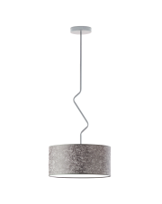 Lampa sufitowa z abażurem imitującym beton LOZANNA fi - 40 cm 