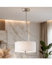 Nowoczesna lampa sufitowa LED do salonu LAVRIO biały plafon do sypialni