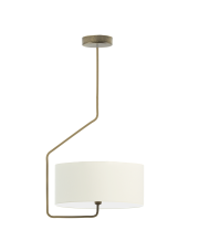 Designerska lampa sufitowa z kremowym abażurem LAVRIO plafon nowoczesny do salonu