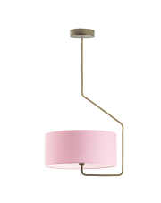 Różowa lampa sufitowa do pokoju dziewczynki LAVRIO plafon LED do pokoju dziecka