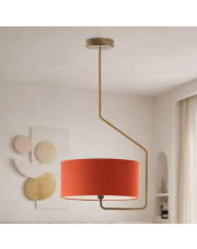 Nowoczesna lampa wisząca do salonu z abażurem LAVRIO lampa do salonu i sypialni