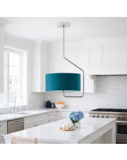 Chromowana lampa wisząca do kuchni LAVRIO designerskie oświetlenie sufitowe