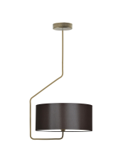 Brązowa lampa sufitowa do salonu i sypialni LED LAVRIO