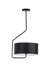 Czarna lampa sufitowa do kuchni LAVRIO nowoczesny plafon LED