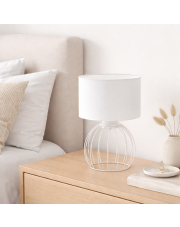 Biała lampa nocna w stylu loftowym NASHVILLE 