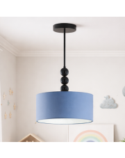 Designerska lampa sufitowa dla dzieci SALAMANCA niebieski plafon sufitowy do pokoju chłopca
