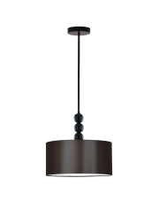 Lampa sufitowa z brązowym kloszem LED SALAMANCA elegancka lampa sufitowa do nowoczesnego wnętrza