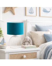 Lampka nocna druciana z abażurem NASHVILLE lampka nocna druciana nowoczesna