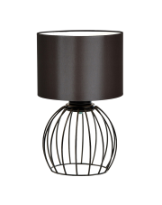 Loftowa lampka nocna z brązowym kloszem NASHVILLE druciana lampka nocna