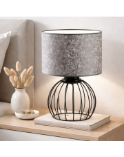 Druciana lampka nocna do sypialni NASHVILLE lampka stołowa metalowa z drutu