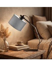 Elegancka lampka nocna z abażurem w stylu skandynawskim HAGA