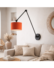 Kinkiet na wysięgniku ruchomym do czytania w sypialni TESNUS nowoczesny kinkiet regulowany LED