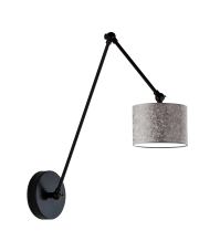 Kinkiet regulowany z wysięgnikiem TESNUS czarny kinkiet do czytania regulowany