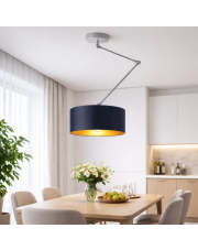 Lampa sufitowa na wysięgniku ruchomym NEWA GOLD do jadalni nad stół