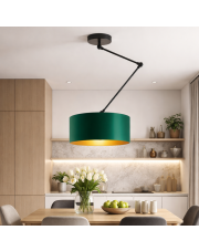 Nowoczesna lampa sufitowa z 3 przegubami NEWA GOLD z długim regulowanym ramieniem