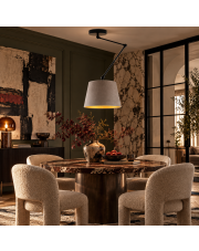 Lampa sufitowa z regulowanym ramieniem nad stół JUMA VELUR