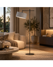 Regulowana lampa stojąca do czytania MELTON VELUR