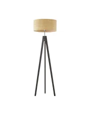 Drewniana lampa stojąca na 3 nogach w stylu boho HAITI BOHO