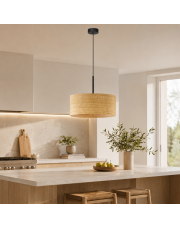 Rattanowa lampa wisząca SINTRA BOHO fi - 40 cm w stylu boho