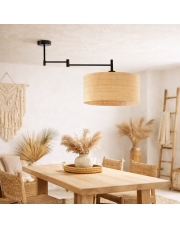 Lampa sufitowa z regulowanym ramieniem do jadalni RANGUN BOHO w stylu boho