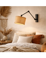 Kinkiet z regulowanym ramieniem w stylu boho TULON BOHO