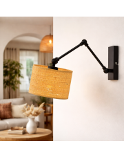 Kinkiet z regulowanym ramieniem w stylu boho TULON BOHO