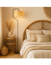 Lampa stojąca rattanowa TESALLIA BOHO