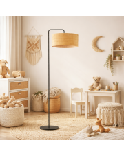 Czarna lampa stojąca boho BOLIVIA BOHO 